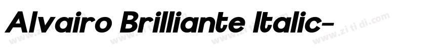 Alvairo Brilliante Italic字体转换